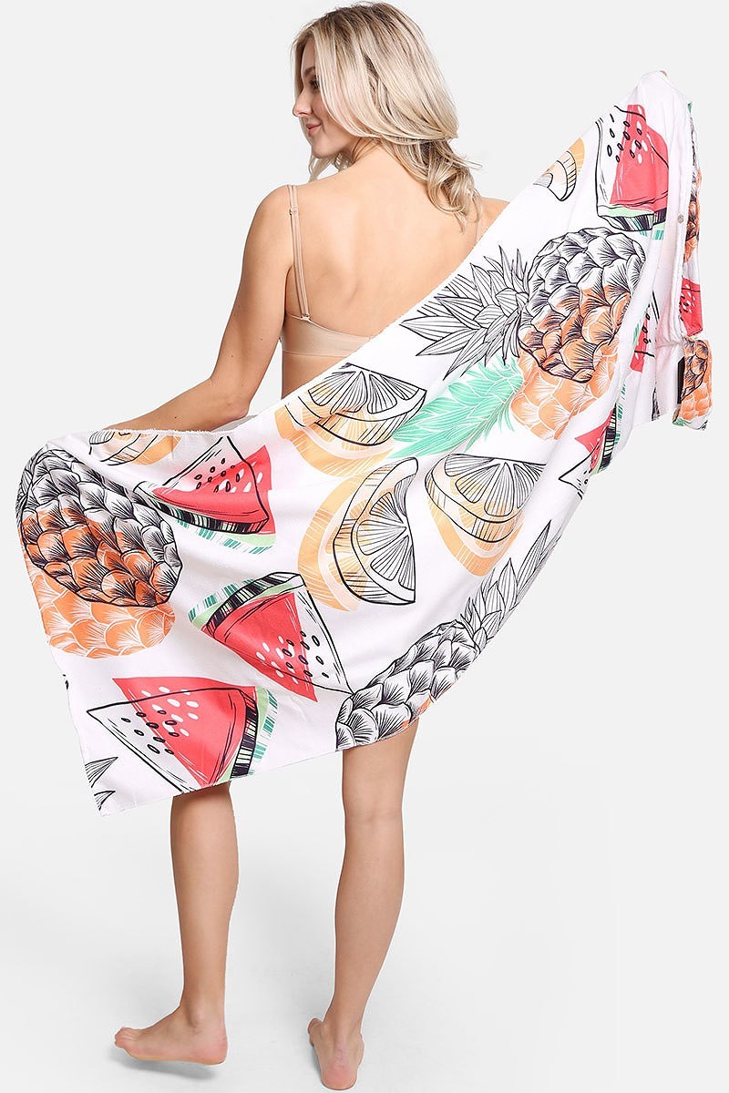Fruits Beach Towel 2 in 1